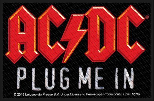 ACDC - Plug Me In (100mm x 70mm) Sew-On Patch