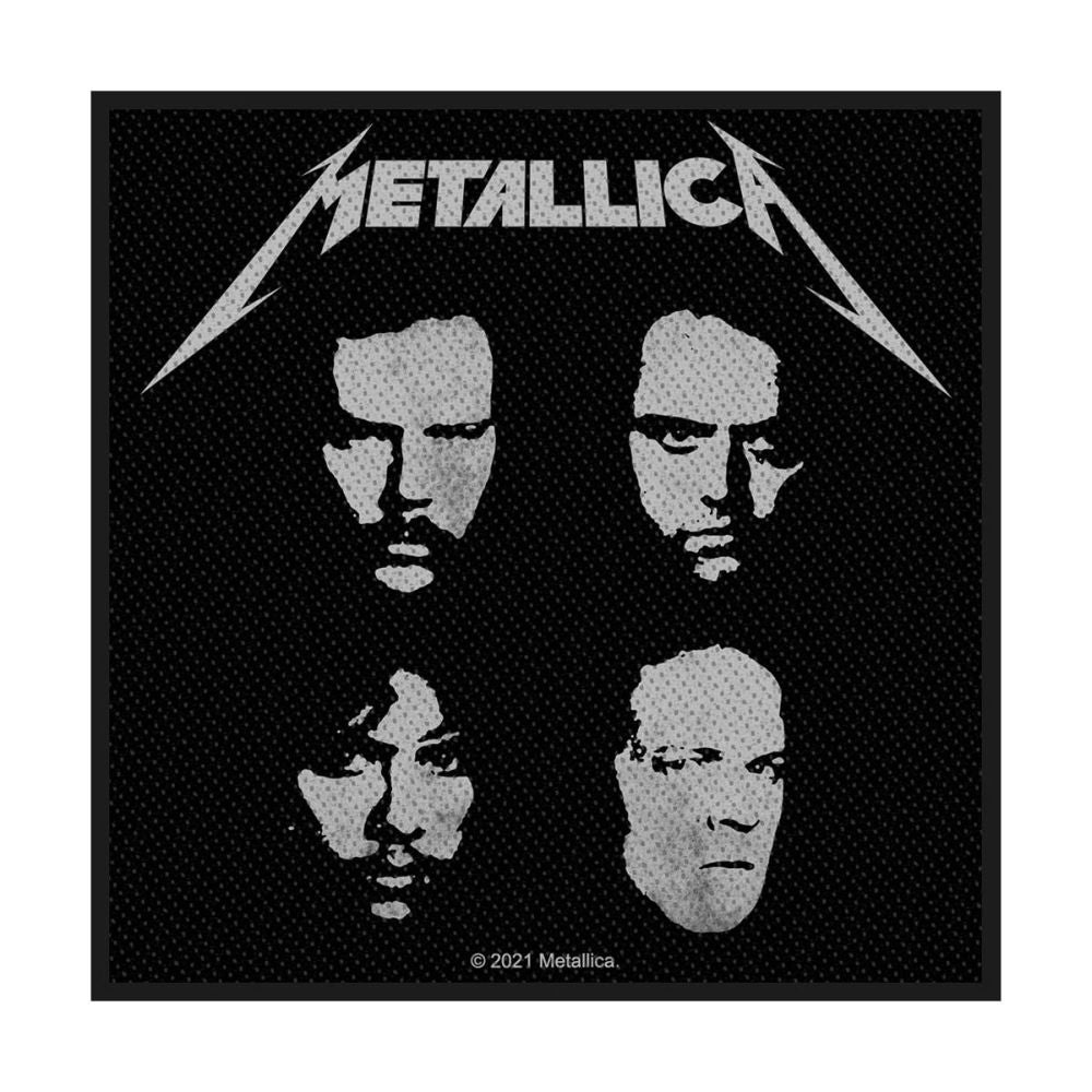 Metallica - Black Album Lineup (100mm x 100mm) Sew-On Patch