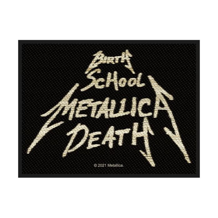 Metallica - Birth, School, Metallica, Death (100mm x 75mm) Sew-On Patch