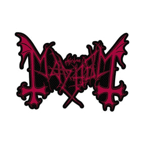 Mayhem - Cut-Out Logo (100mm x 80mm) Sew-On Patch