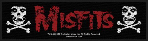 Misfits - Cross Bones Strip (180mm x 50mm) Sew-On Patch