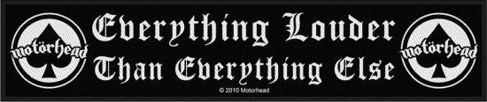 Motorhead - Everything Louder Strip (185mm x 50mm) Sew-On Patch
