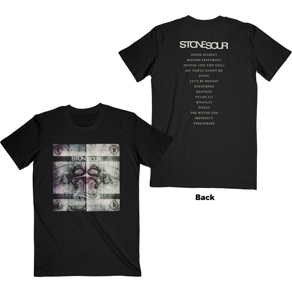 Stone Sour - Audio Secrecy Tracklist Black Shirt
