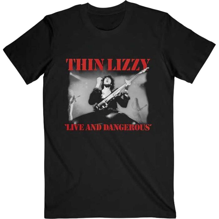 Thin Lizzy - Live And Dangerous Black Shirt