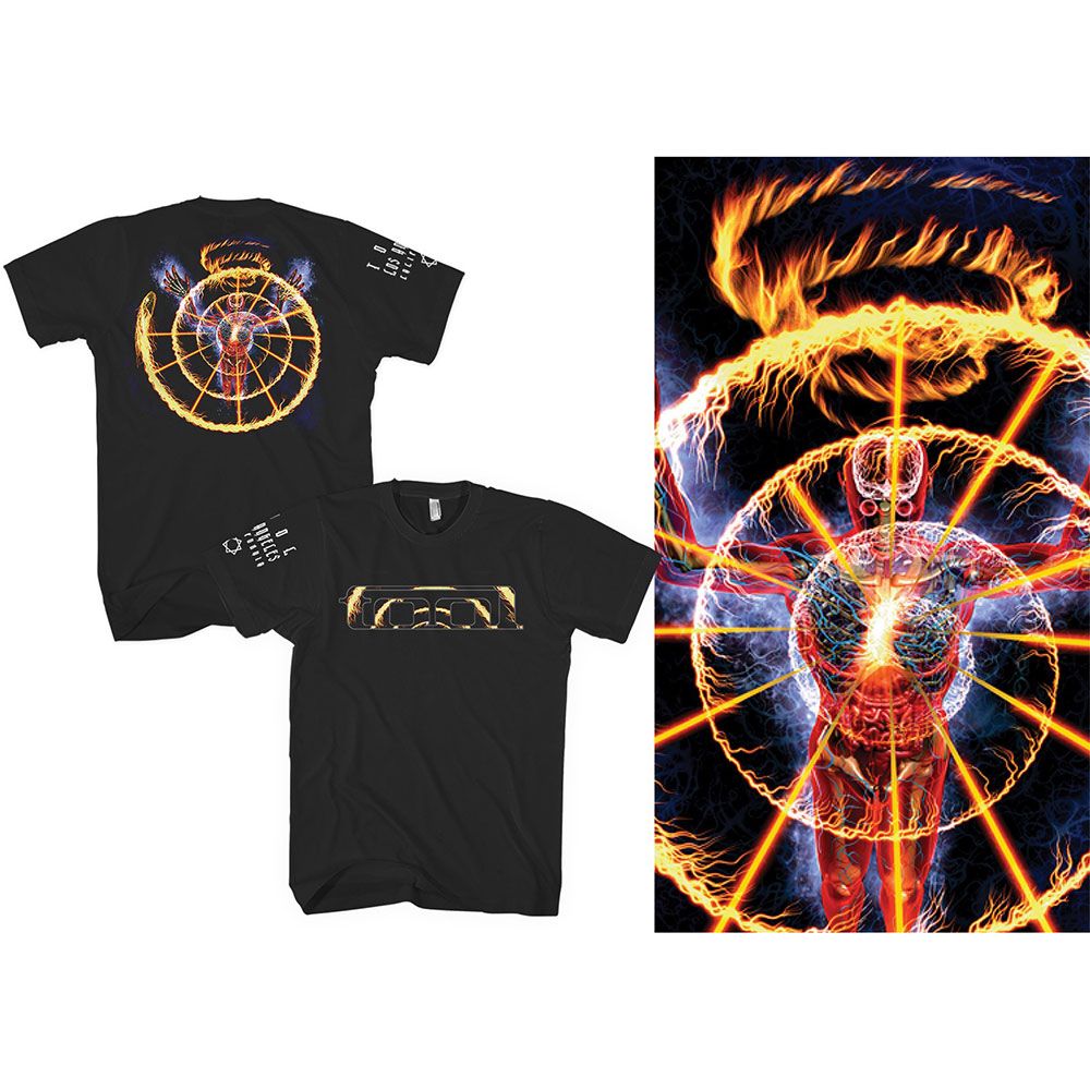 Tool - Flame Spiral Black Shirt