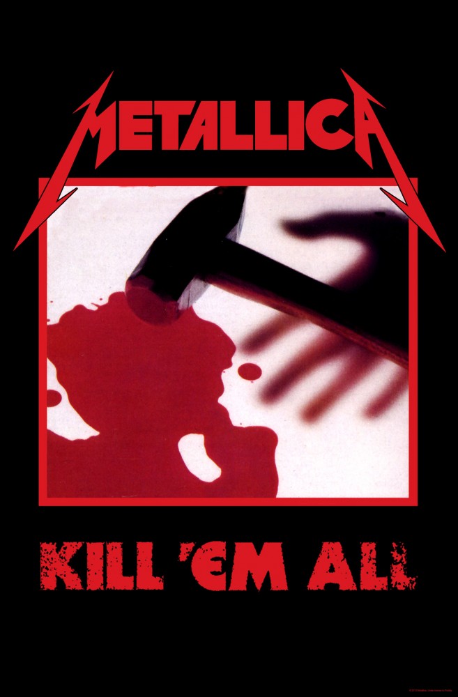 Metallica - Premium Textile Poster Flag (Kill Em All) 104cm x 66cm