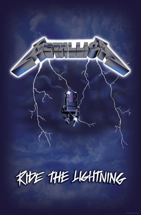 Metallica - Premium Textile Poster Flag (Ride The Lightning) 104cm x 66cm