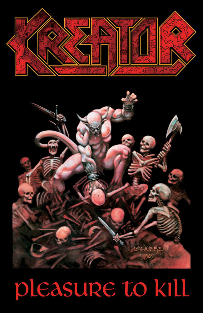 Kreator - Premium Textile Poster Flag (Pleasure To Kill) 104cm x 66cm