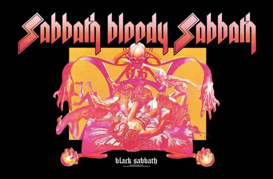 Black Sabbath - Premium Textile Poster Flag (Sabbath Bloody Sabbath) 104cm x 66cm
