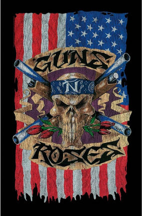 Guns N Roses - Premium Textile Poster Flag (Flag) 104cm x 66cm