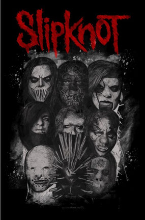 Slipknot - Premium Textile Poster Flag (Masks) 104cm x 66cm