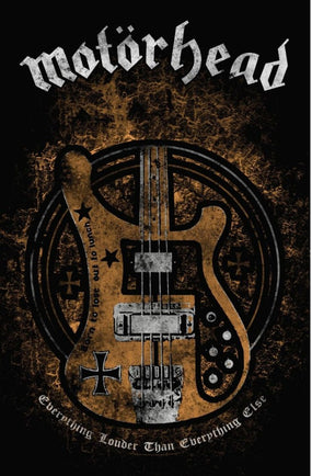 Motorhead - Premium Textile Poster Flag (Lemmys Bass) 104cm x 66cm
