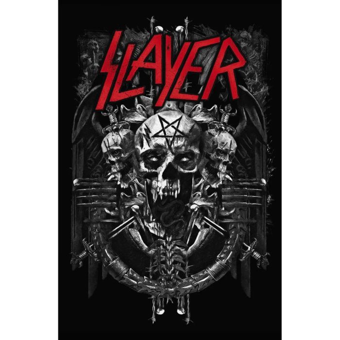 Slayer - Premium Textile Poster Flag (Demonic) 104cm x 66cm