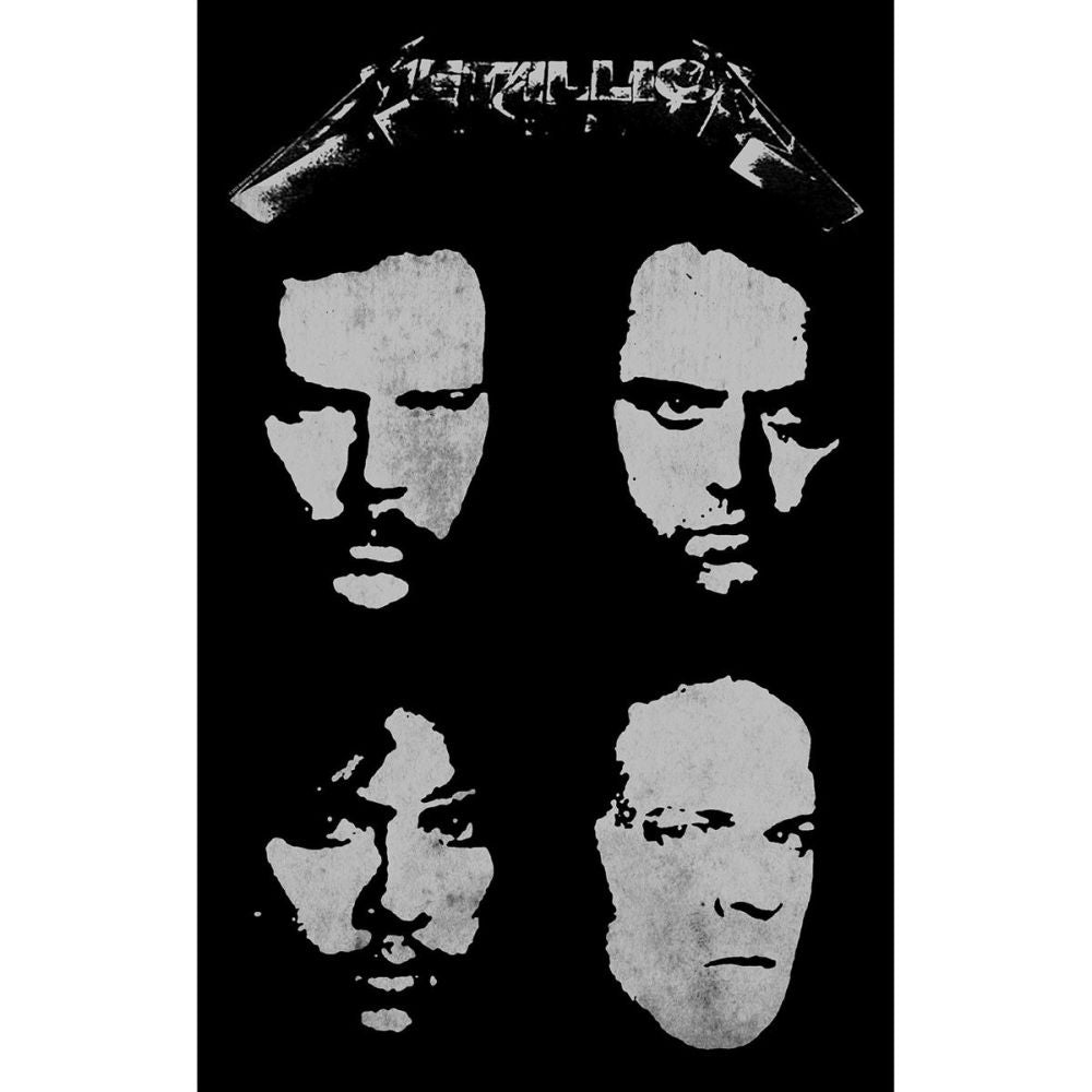 Metallica - Premium Textile Poster Flag (Black Album Lineup) 104cm x 66cm