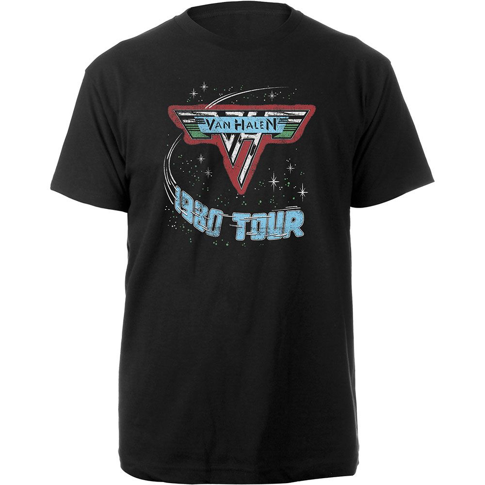 Van Halen - 1980 Tour Black Shirt
