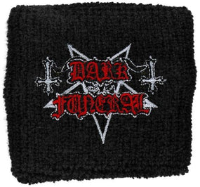 Dark Funeral - Sweat Towelling Embroided Wristband (Logo)