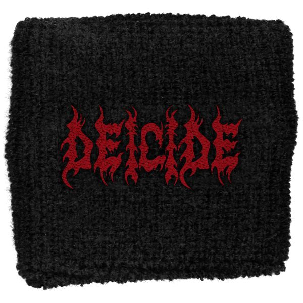Deicide - Sweat Towelling Embroided Wristband (Logo)
