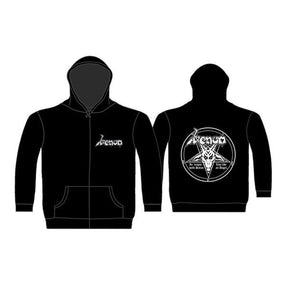 Venom - Zip Black Hoodie (In League With Satan)