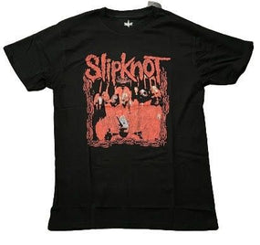 Slipknot - 1st Album Band Frame (all red print) Black Shirt